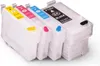 Four ink cartridges arranged diagonally on a white background. Produktbild-Vorschau