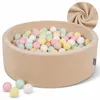 KiddyMoon guľatý bazén s loptičkami Velvet Ball Pool Náhľad obrázku produktu 1