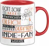 Indie-Fan Geschenk Becher Tasse Gott Schuf Alle Menschen Produktbild-Vorschau 1