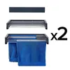 A product image showing two wall-mounted towel racks, one empty and one with towels, along with a mounting bar and a quantity indicator. Náhled obrázku produktu