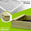 Sandkasten XXL Bär Bohlen aus Kiefernholz 60 mm imprägniert Produktbild-Vorschau 4