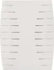 A white doorbell unit with horizontal slits on the sides, presented against a white background. Náhled obrázku produktu