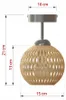 LUXOLAR Deckenleuchte Natural Bambus E27 60 W - Hängelampe Produktbild-Vorschau 7