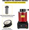 A collage of product images and descriptive text for a digital gold melting furnace. Podgląd zdjęcia produktu