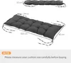 Outsunny Coussin de banc de jardin, coussin banquette de Voir les images du produit 5
