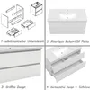 100 cm Badmöbel-Set Unterschrank mit Mineralguss waschtisch Produktbild-Vorschau 4