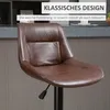 HOMCOM Barhocker 2er Set Barstuhl mit Rückenlehne, Produktbild-Vorschau 6