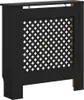 vidaXL Obudowa grzejnika z płyty MDF czarna 78 cm Podgląd zdjęcia produktu 1