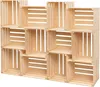12x PINEEA cassa di legno grande 50x40x30 cm - cassa di Anteprima dell’immagine prodotto 2