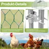 Kurnik ogrodowy 3 x 3 x 2 m – dach kurnika, klatka dla Podgląd zdjęcia produktu 3