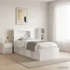 Armoire de tête de lit avec rangement vidaXL, blanc Voir les images du produit 2