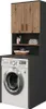 A washing machine cabinet unit with a washing machine inside. Voir les images du produit
