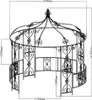 Altana ogrodowa - Metal - 300 x 290 cm - Biały - TILCARA Podgląd zdjęcia produktu 5