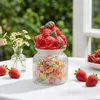 Recipiente de vidrio con tapa, para fresas, de 19 cm, Vista previa de la imagen del producto 4