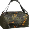 A studio shot of a duffel bag with a jungle-themed pattern. Produktbild-Vorschau