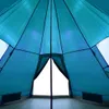vidaXL Tipi-Campingzelt 4 Personen Blau Wasserdicht Produktbild-Vorschau 12