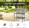 Outsunny Pflanztisch Gärtnertisch Blumentisch mit Metall Produktbild-Vorschau 6