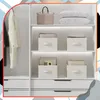 Rangement en coton solide et polypropylène, beige, 40x27x17 Voir les images du produit 9
