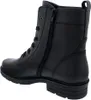A black leather boot shown from the side. Produktbild-Vorschau