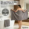 Komfortec 2er Saunatuch Set 80x200 cm aus 100% Baumwolle, Produktbild-Vorschau 2