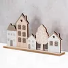 Deko Aufsteller Haus L30cm Natur Braun MDF Holz Häuser Produktbild-Vorschau 2