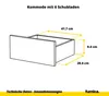 Kommodenset Wotan Eiche mit 14 Schubladen (4+6+4) – Großes Produktbild-Vorschau 6