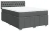 vidaXL Boxspringbett mit Matratze Dunkelgrau 140x190 cm Produktbild-Vorschau 5