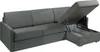 Ecksofa mit Matratze - Ecke wechselbar - Stoff - Grau - Produktbild-Vorschau 4