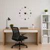 Wanduhr groß XXL 3D selbstklebend schwarz modern DIY 40-70 Produktbild-Vorschau 4