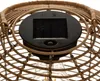 Lanterne solaire CUBA, matériau naturel, 30 cm Voir les images du produit 5