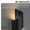 LED wandlamp zwart, IP65 buitenwandlamp binnen & buiten, Productafbeelding-voorbeeld 2