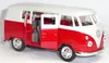 VW Bus Bulli T1 rot Modellauto 11,5 cm Metall Spritzguss Produktbild-Vorschau 2