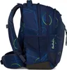 Side view of a blue backpack with a geometric pattern. Anteprima dell’immagine prodotto