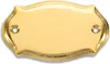 Metallschild »Messingschild, oval geschwungen - 86 x 48 x 6 Produktbild-Vorschau 1