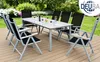 CASARIA Set Tavolo e Sedie da Giardino Bern 8+1 Alluminio Anteprima dell’immagine prodotto 12
