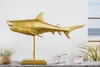 riess-ambiente Skulptur HAI 68cm gold Metall Haifisch Produktbild-Vorschau 3