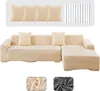 Sofabezug Ecksofa L Form Jacquard Stretch Sofa Überzug Produktbild-Vorschau 2