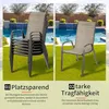 Gartenstühle Stapelstuhl Camping Stapelbar Hochlehner Produktbild-Vorschau 6