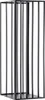 A black metal firewood rack with vertical bars. Náhled obrázku produktu