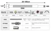 Diagram and specification table for a flexible steel braided hose. Produktbild-Vorschau