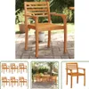 The Living Store Gartenstühle 6 Stk. 59x55x85 cm Massivholz Produktbild-Vorschau 1