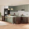 Design 8-tlg. Hundetor mit Tür Faltbar Braun 640 cm Produktbild-Vorschau 1