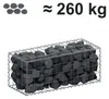 Gabione 100 cm x 40 cm x 40 cm (L x H x T), Maschenweite 10 Produktbild-Vorschau 4