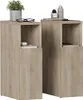 Two identical wooden nightstands are shown side-by-side against a white background. Anteprima dell’immagine prodotto