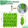 Jayseuw Sichtschutzhecke Windschutz 1*3M Efeu Sichtschutz Produktbild-Vorschau 2