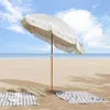 vidaXL Parasol plażowy szaro-biały 160 x 160 x 196 cm Podgląd zdjęcia produktu 2