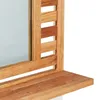 Lustro łazienkowe Relaxdays, lustro ścienne z półką, Podgląd zdjęcia produktu 7