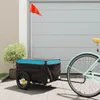 vidaXL Przyczepka rowerowa czarno-niebieska 30 kg żelazko Podgląd zdjęcia produktu 2