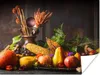 MuchoWow® Poster Gemüse - Obst - Rustikal - Tisch 160x120 Produktbild-Vorschau 1