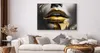 Muralo CANVAS Leinwandbild Goldene MUND Lippen Frau Gesicht Produktbild-Vorschau 2